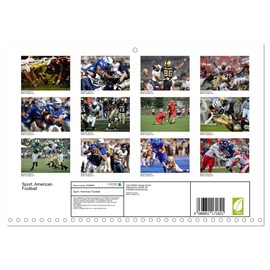 Sport. American Football (Monthly Wall Calendar 2026 16.5" x 23.4" (open)), CALVENDO 14 Month Calendar