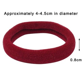 nuoshen 100 Pcs Hair Ties for Women, Cotton Hair Bands Elastic Hair Bobbles Stretch Strong Hairbands Ponytail Holders for Thick Heavy and Curly Hair(10 Colors)