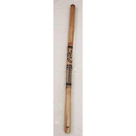 Didgeridoo Bamboo Maori Tattoo Handmade 59" Musical Artistry with Rich Tones option A B C C# D E F G (A)
