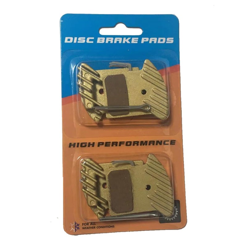 Hydraulic Disc Brake Pads with Cooling Fin, 2Pair Bicycle Brake