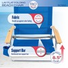 Rio Brands Classic 5 Position Lay Flat Folding Beach Chair,