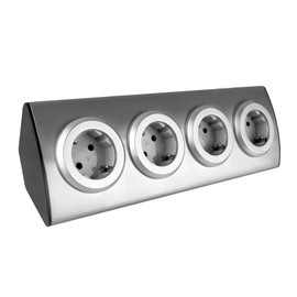 Miratic Corner Socket Kitchen Power Strip Kitchen 4 Compartments with Child Lock 45° Assembly Corner Power Strip Deal for Modern Interior Design and Kitchen Area