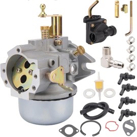 Ewillownm Compatible with K241 K301 Carburetor Kit Kohler K241 K301 Cast Iron 10HP 12HP Carburetor Replaces 47-853-23-S Carburetor 47-559-11-S Fuel Pump