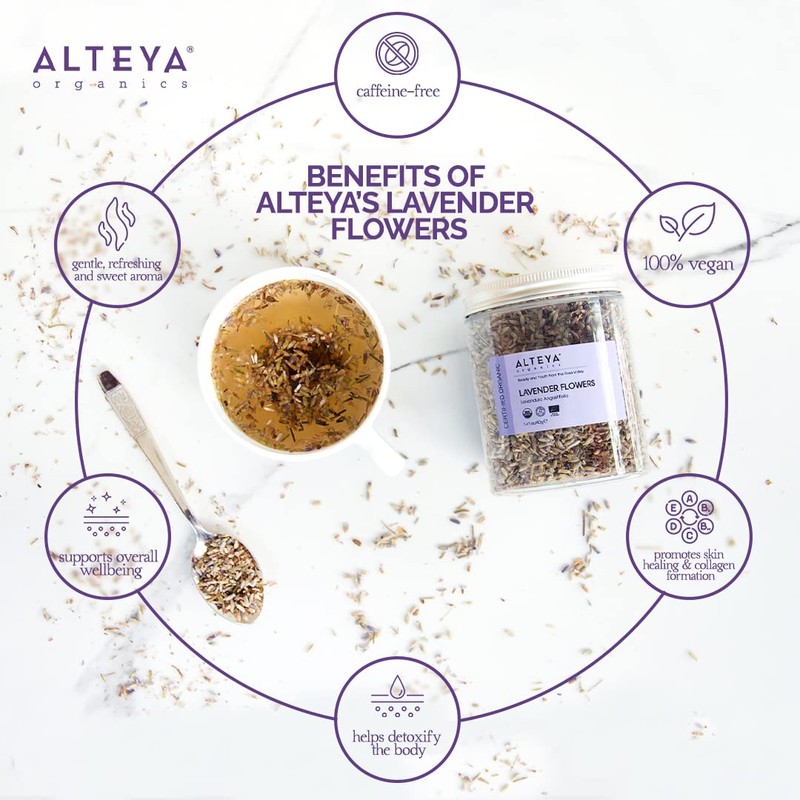 Alteya Organic Lavender Flowers 40g - 100% USDA Certified Organic