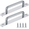 2 Pcs Pull Push Door Handles,Push Pull Door Handles,Stainless Steel
