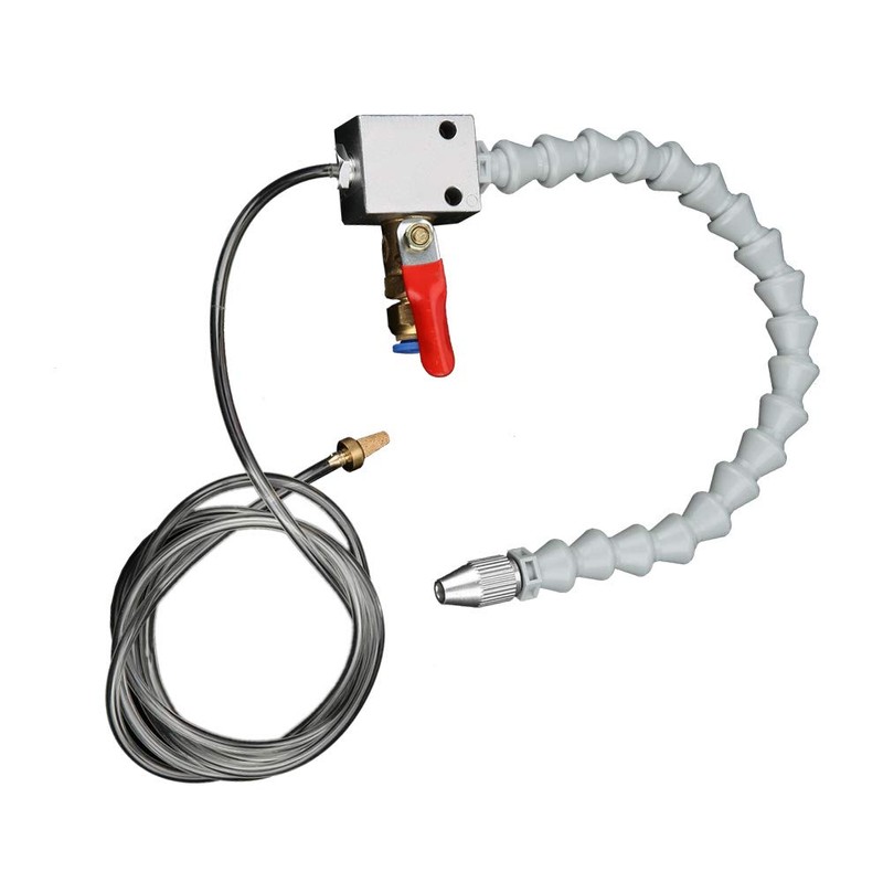 Mist Coolant Cooling Sprayer Nozzle for Engraving Machine Lathe (White)