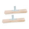 CAXUSD 2pcs Plated Wire Brush for Moss Removal Concrete and