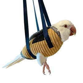 DRESSO Portable Bird Carrier Bag, Soft Carrier for Small Medium Parrots, Cockatiel, Green-cheeked Conure, Budgie, Anti-Scratch Protective Clothes for Daily Outdoor & Nail Trimming, Random Color