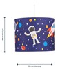 Space Rocket Design Easy Fit Light Shade, Blue Space Ceiling