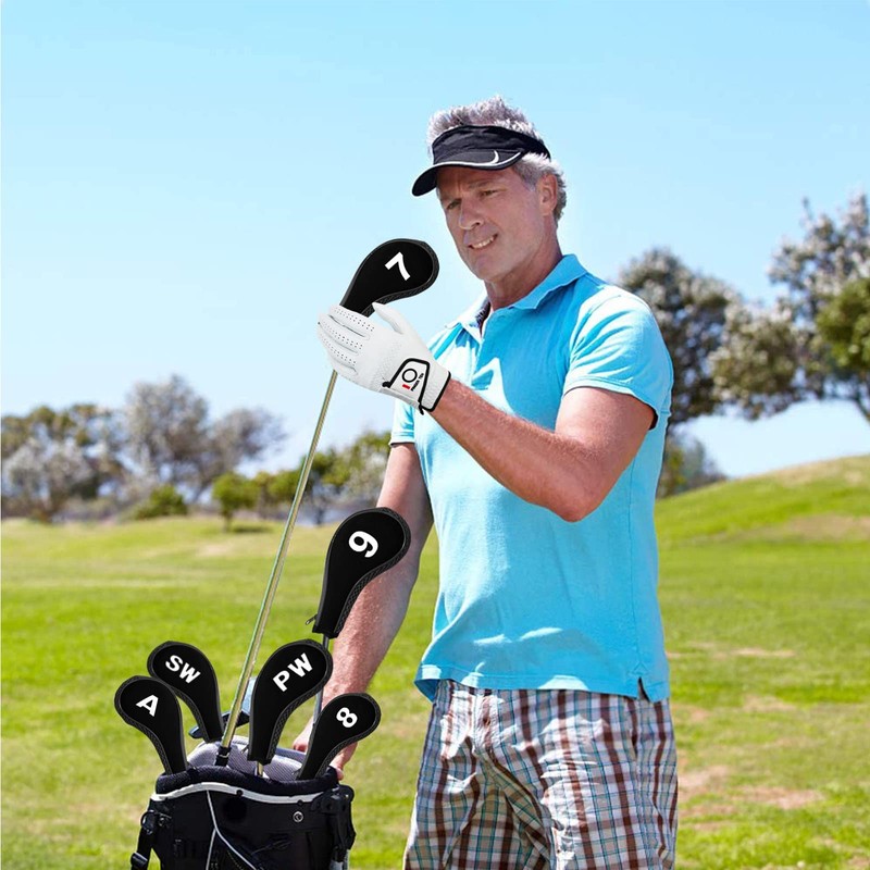 Golf Club Iron Head Covers Neoprene Long Cover with Zipper