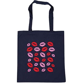 Hippowarehouse Lips pattern Tote Shopping Gym Beach Bag 42cm x38cm, 10 litres