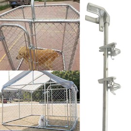 Gate Drop Rod 36 inch, Chain Link Gate Drop Rod, Heavy Duty Cane Bolt for Single or Double Gate, Chain Link Fence Parts, for 1-3/8" Gate Frame (1pcs)