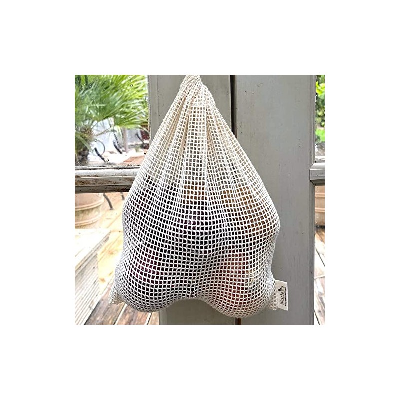 Nutley's Small Organic Cotton Fruit Vegetable Mesh String Bags (1)