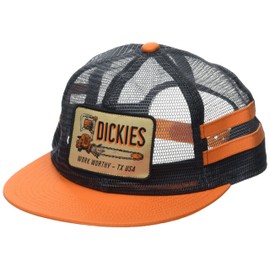 Dickies Men's Work Worthy Mesh Trucker Hat Orange
