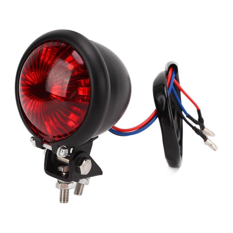 Motorcycle Retro Round LED Taillight Brake Running Light Universal for