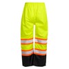 JORESTECH High Visibility Two-Tone Safety Rain Pants with Reflective Stripes