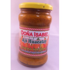 Doña Isabel Aji Huacatay - Huacatay Hot Pepper (Single Bottle 10.5oz) Product of Peru