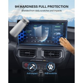 WEIPIN for 2024 Mustang 13.2+12.4 inch Screen Protector for 2024 Mustang Accessories 9H Hardness Tempered Glass- HD