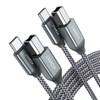 JXMOX USB B to USB C Printer Cable, (6.6ft 2-Pack)