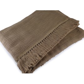 Miyazaki Towel Imabari Shawl 170 No.6 Milk Coffee, 70.9 x 27.6 inches (180 x 70 cm)