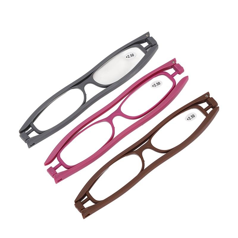 Reading Glasses 360 Degree Foldable Legs Lightweight Presbyopic Eyeglasses for