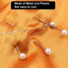Coufce 100 pcs Corsage Boutonniere Pins, Round Head Straight Pins