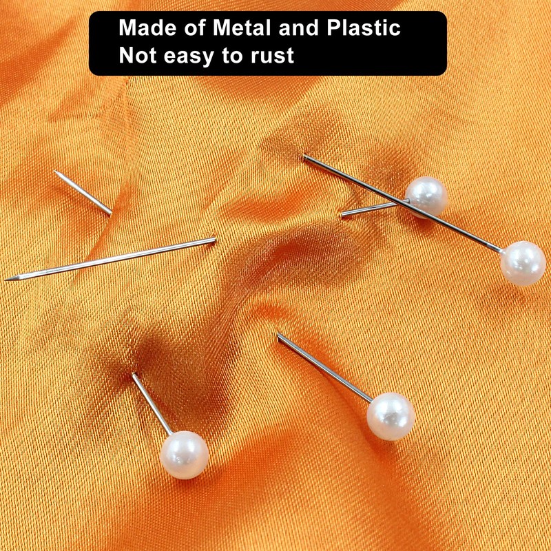 Coufce 100 pcs Corsage Boutonniere Pins, Round Head Straight Pins