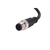 M12 4 Pins Male Connector Cable, Waterproof IP67 Solder Locking