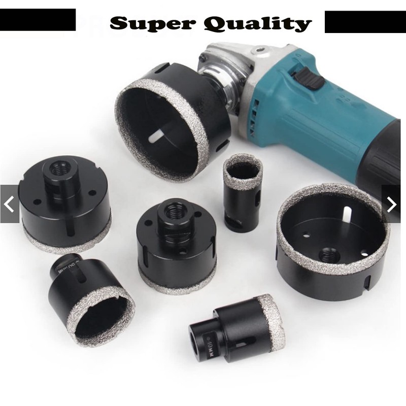 Mgtgbao 3pcs 1/2"(12mm) Dry Diamond Core Drill Bits, Vacuum Brazed