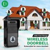 Wireless Doorbell, Waterproof Full Duplex Doorbell Wireless Upgrade, 1000ft Range,