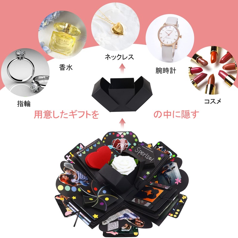 JANLOFO Surprise Box, Present Box, Surprise, Explosion Box, Album, DIY,