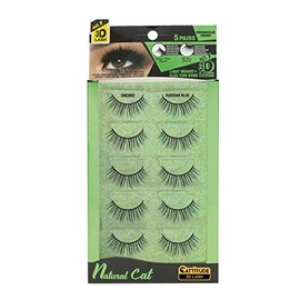CATITTUDE 3D LASHES Russian Blue Natural Cat, Lightweight & Reusable - 5 Pairs
