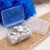 Cisolen 10Pcs Small Plastic Containers with Lids Mini Rectangular Empty
