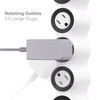 360 Electrical PowerCurve Power Strip, Braided Extension Cord with 4