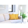Emma Barclay Herringbone - Recycled Cotton Cushion Cover (Ochre Yellow)
