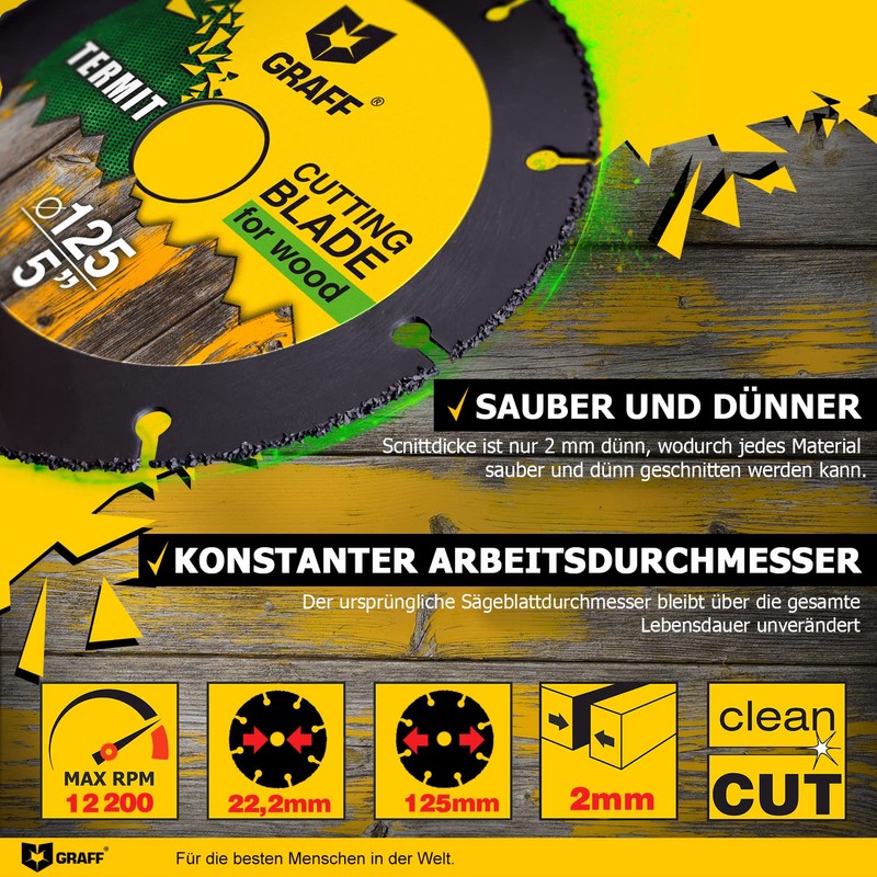 Graff Termit Flex Disc for Wood 125 mm / 115