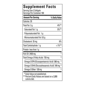 Nature Made Aceite De Pescado 1200mg (200 Cápsulas) Fish Oil Sabor Sin Sabor