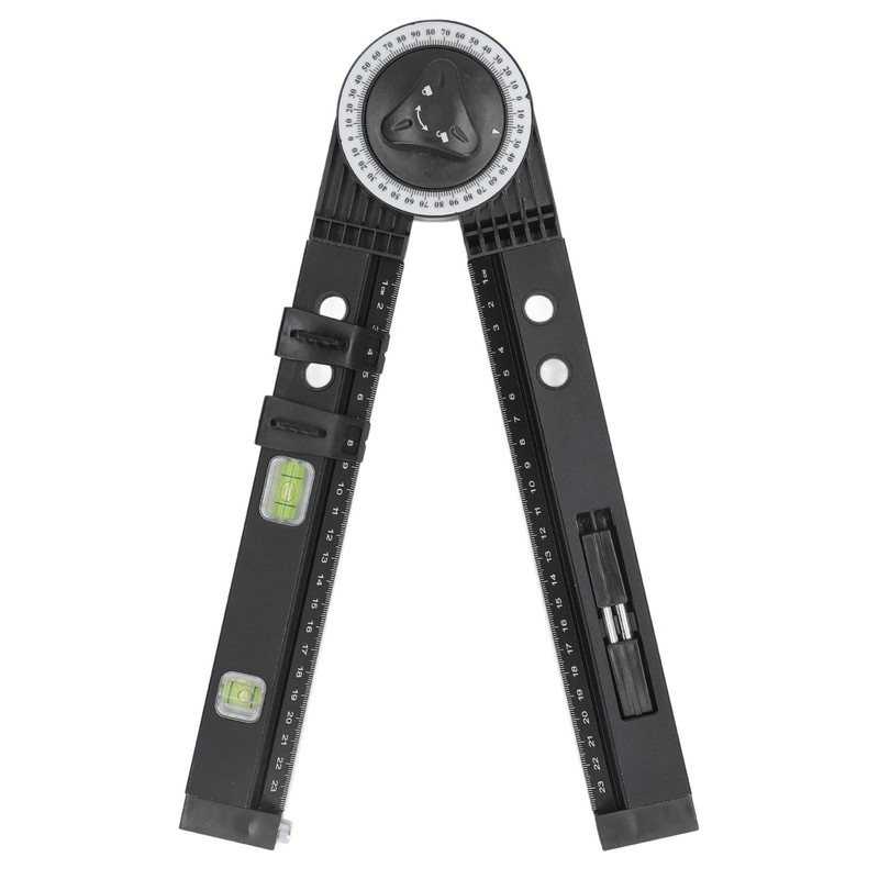 Woodworking Protractor Tool with Spirit Level Gauge Angle Finder Protractor