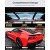 Rear and Side Window Louvers for C7 Corvette Stingray, Grand