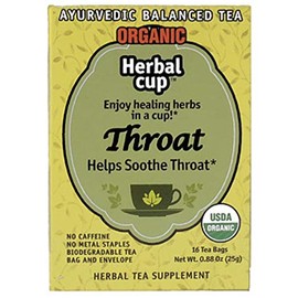 Herbal Cup Herbal Tea, Throat, 16 Tea Bags
