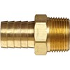 Anderson Metals-57001-1208 Brass Hose Fitting, Connector, 3/4" Barb x 1/2"