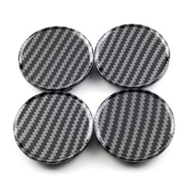 4pcs 51mm(2in)/45mm(1.77in) Wheel Hub Center Caps Carbon Fiber Style Base for Accord Civic Camry Prius 350Z 370Z Series X1 X2 X3 X4