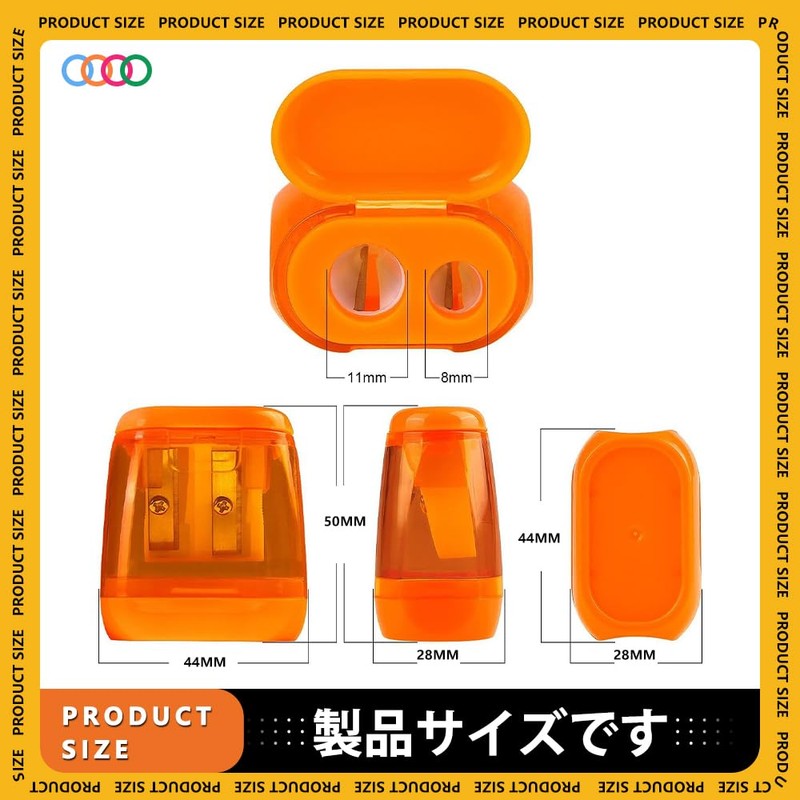Pencil Sharpener Mini Double Hole Manual Portable Pencil Scourer Office
