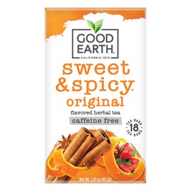 Good Earth Tea Original Sweet and Spicy Decaffeinated Blend 18 Bag (Pack Of 6)