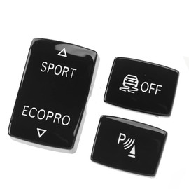 RASTKY ABS Gear Button Kit for 1 2 3 4 Series 12-19, Replacement for F20 F21 F22 F23 F30 F31 F34 F35 F32 F33 F36 with Premium Material, Easy Installation for ESP Sport Button (Black)