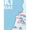 New Hampshire Ski Resorts Map 18x24 Poster (White & Light