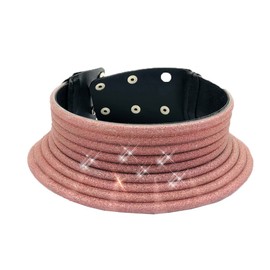 Fstrend African National Choker Collars Leather Chunky Gold Necklace Statement Necklaces for Women (Red)