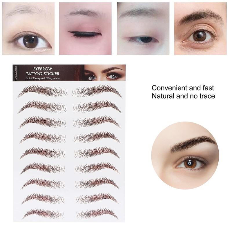 Pegatina de Transferencia de Cejas para Mujeres Pegatinas de Tatuaje