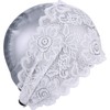 Swim Cap, Women's, Swimming Cap, Lace, PU, Floral Pattern, For