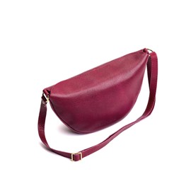 Portland Leather Goods Koala Sling Bag – Leather Sling with Top Magnetic Closure, Interior Pocket & Adjustable Strap – Handmade from the Finest Full-Grain Hides – Medium, Orchid